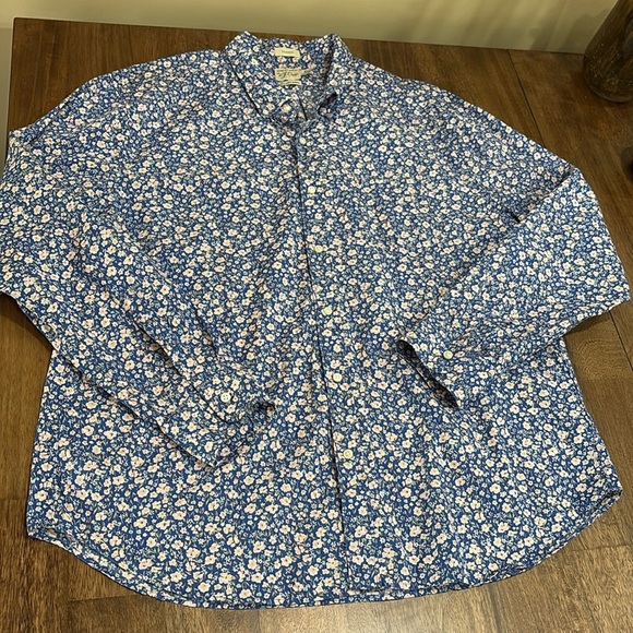 J Crew Men Size XLarge Secret Wash 100s 2-Ply Yarns Button Down Blue Classic - Picture 1 of 7